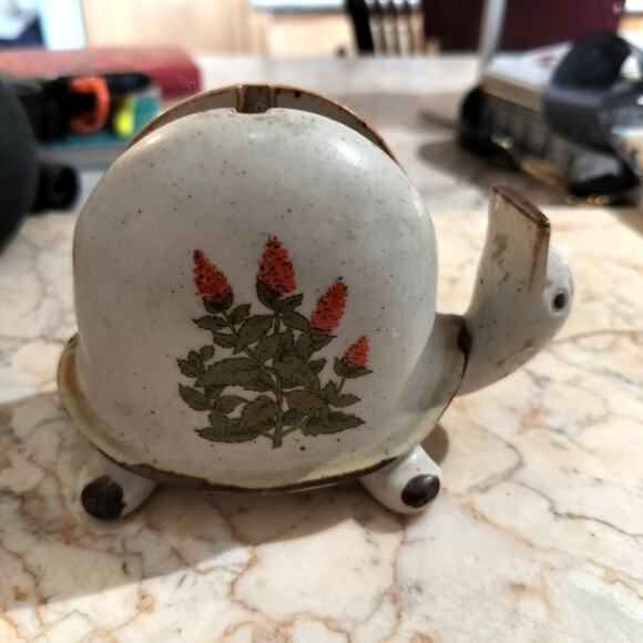 counterpoint Other - Vintage Counterpoint San Francisco Stoneware Turtle Snail Tape Dispenser